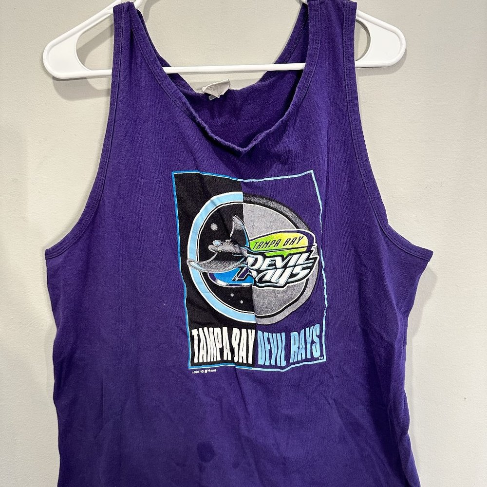 Tampa Bay Devil Rays Vintage 90s Tank Top Sz Large